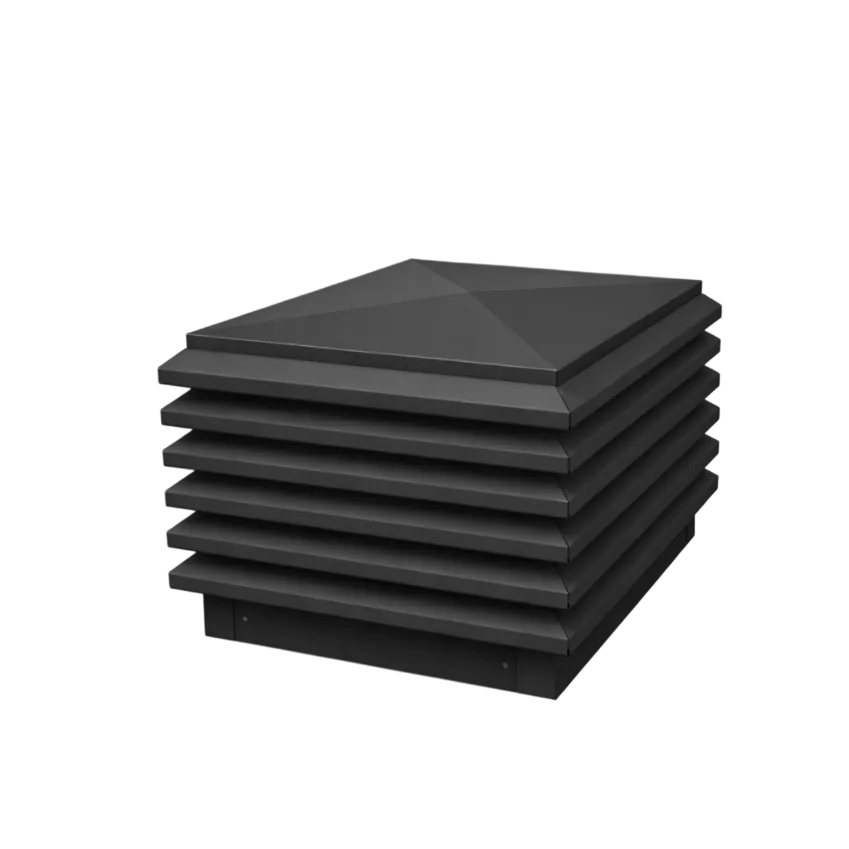 Remates de Chimenea y Ventilación a Medida — Gris Oscuro